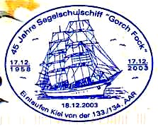 Gorch Fock stamp